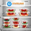NutriChef set van glazen voorraadpotten – rood: 12 glazen Productafbeelding-voorbeeld 10