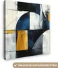 MuchoWow® - Leinwandbilder - Abstrakt - Formen - Gold - Produktbild-Vorschau 1
