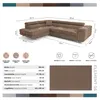 Ecksofa Luca L-Form Braun Velour Schlaffunktion Bettkasten Produktbild-Vorschau 7