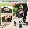 COSTWAY Rollator 5-Fach für Wohnung, Gehhilfe Indoor Produktbild-Vorschau 5