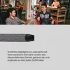 elastický opasok ( dĺžka: 125 cm ) biely a čierny pletený Náhľad obrázku produktu 3