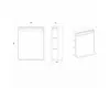LED Badspiegel mit Ablage Devo Sonus 2.0 Artic White/Black Produktbild-Vorschau 3