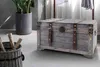 Lockardi Truhe KUBA aus Holz grau mit Metall- und Produktbild-Vorschau 2