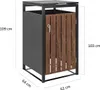 GreenYard Mülltonnenbox Mülltonnenverkleidung Stahl 120L Produktbild-Vorschau 6