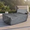 Ochranný kryt 144x146x90 čierny záhradný nábytok ratanový Náhľad obrázku produktu 1