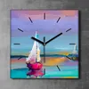 Coloray Uhr auf Leinwand 30x30 cm Wand Uhr Dekoration Produktbild-Vorschau 2