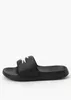 Lacoste Tongs Serve Slide 1.0 Hommes Noir Blanc Voir les images du produit 25