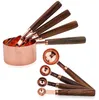 Solidchoice - Set van 8 Roze Gouden Maatbekers en Lepels Productafbeelding-voorbeeld 1