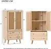 Merax Kommode Highboard mit 2 Türen Rattangeflecht und 2 Produktbild-Vorschau 7