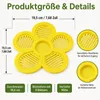 2er Set Schwimmende Bienentränke Blumenform, Anti-Rutsch Produktbild-Vorschau 6