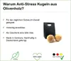 Qi Gong Kugeln Set aus Olivenholz 2 Stück Anti Stress Bälle Produktbild-Vorschau 3