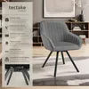 Chaise pivotante avec accoudoirs Snug en velours, Voir les images du produit 2