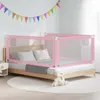 vidaXL Chránič postele pro batolata růžový 200x25 cm Látka Náhled obrázku produktu 2