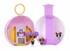 A toy playset with dolls and a pet, displayed open against a white background. Produktbild-Vorschau