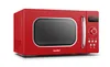 A red retro-style microwave oven is shown against a white background. Anteprima dell’immagine prodotto