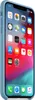 A blue iPhone Xs Max phone case is shown from a slightly angled side view, displaying the phone's screen with various app icons. Náhľad obrázku produktu