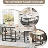 INONEFT, zestaw dwóch stolików kawowych, stoliki z wzorem Podgląd zdjęcia produktu 4
