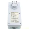A white 24-hour timer switch with a European plug, shown from the front with its specifications printed on a label. Produktbild-Vorschau
