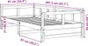vidaXL Tagesbett mit Matratze Weiß 80x200 cm Massivholz Produktbild-Vorschau 7