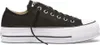 A side view of a black Converse Chuck Taylor All Star Lift Ox platform sneaker against a white background. Anteprima dell’immagine prodotto