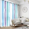 A living room with gradient curtains, a chair, and a sofa. Náhled obrázku produktu
