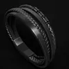 UNIQAL | Lederarmband Herren "BLACK SHAPE" Mens Leather Produktbild-Vorschau 5