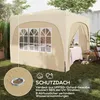 Outsunny Pavillon 3x3m wasserabweisend Stabil Winterfest Produktbild-Vorschau 6