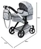 Bayer Design 17007AA Poussette de poupée Xeo avec sac, gris Voir les images du produit 7