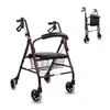 Clinicalfy Rollator pieghevole Deambulatore Freni a mano 4 Anteprima dell’immagine prodotto 1