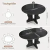Mondeer Ausziehbarer runder Esstisch 110-150 cm oval mit Produktbild-Vorschau 7