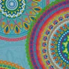 SCHÖNER LEBEN. Kissenhülle Outdoor Mandalas türkis Produktbild-Vorschau 6