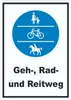 Schild Geh-, Rad- und Reitweg A1 (594x841mm) Produktbild-Vorschau 1