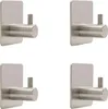 Intirilife 4x ganci portasciugamani autoadesivi in acciaio Anteprima dell’immagine prodotto 1