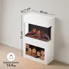 KAMINIO Elektrický krb HENRI – Elektrický krb s kúrením, 3D Náhľad obrázku produktu 6
