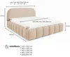 Lit coffre BELLURE, dimension 140x200, lit double avec Voir les images du produit 3