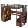 Flieks Etagenbett Metallbett 90x200cm mit Schreibtisch und Produktbild-Vorschau 11