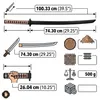 Dekoratives Samurai-Holzschwert Bokken – Bushido Design – Produktbild-Vorschau 11