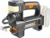 A cordless air compressor with a battery pack attached. Produktbild-Vorschau