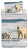 Bettwäsche Set mit Eisbär 2tlg. 135x200 cm + 80x80 cm 100% Produktbild-Vorschau 1