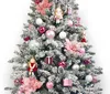 A decorated artificial Christmas tree with ornaments. Náhľad obrázku produktu