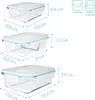 Conjunto de recipientes de vidrio Navaris para conservar Vista previa de la imagen del producto 4