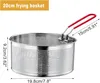 Pommes K?rbchen Frittierkorb,Edelstahl Nudelkorb Produktbild-Vorschau 2