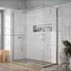 Eckdusche mit 2 Schiebetüren YOKO -  Glas 6mm Länge 140 cm Produktbild-Vorschau 1