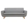 Miliboo - Skandinavisches 3-Sitzer-Sofa in Hellgrau und Produktbild-Vorschau 2