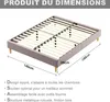DEWINNER Lattenrost - Stabiles und komfortables Bett 140 * Produktbild-Vorschau 2