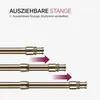 Three telescopic rods shown at different lengths to illustrate adjustability, with arrows indicating extension. Podgląd zdjęcia produktu