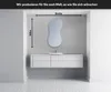 Unregelmäßiger asymmetrischer Spiegel mit LED Beleuchtung Produktbild-Vorschau 2
