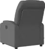 The back view of a dark gray fabric recliner chair. Produktbild-Vorschau