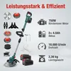 750-W-Bürstenloser Rasenmäher, ausgestattet mit 2 Akkus à Produktbild-Vorschau 2