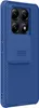 A blue phone case with a camera cover is shown from the back. Produktbild-Vorschau